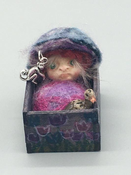 Tiny Baby Fairy Witch Changeling Art Dolls