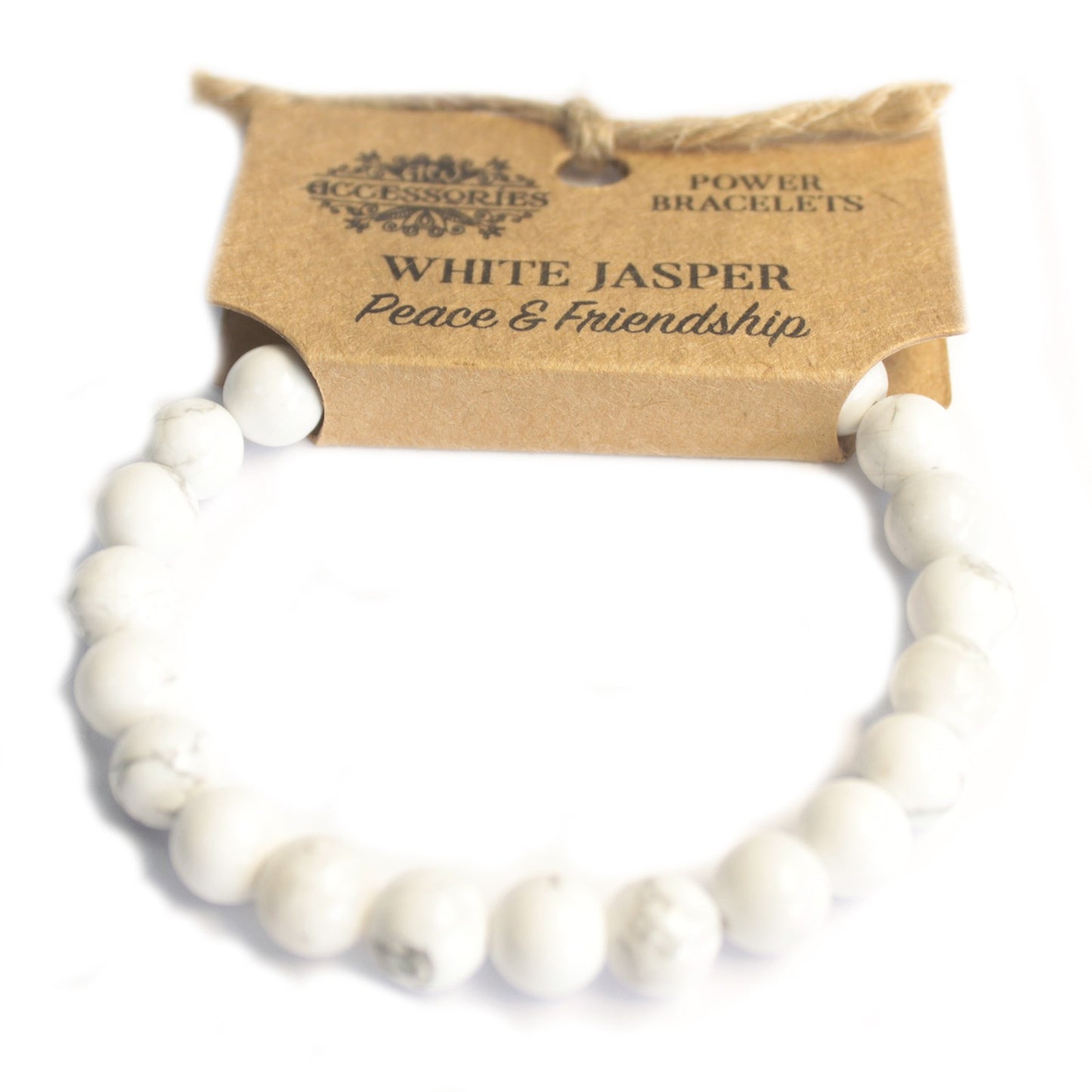 Power Bracelet - White Jasper (Howlite)