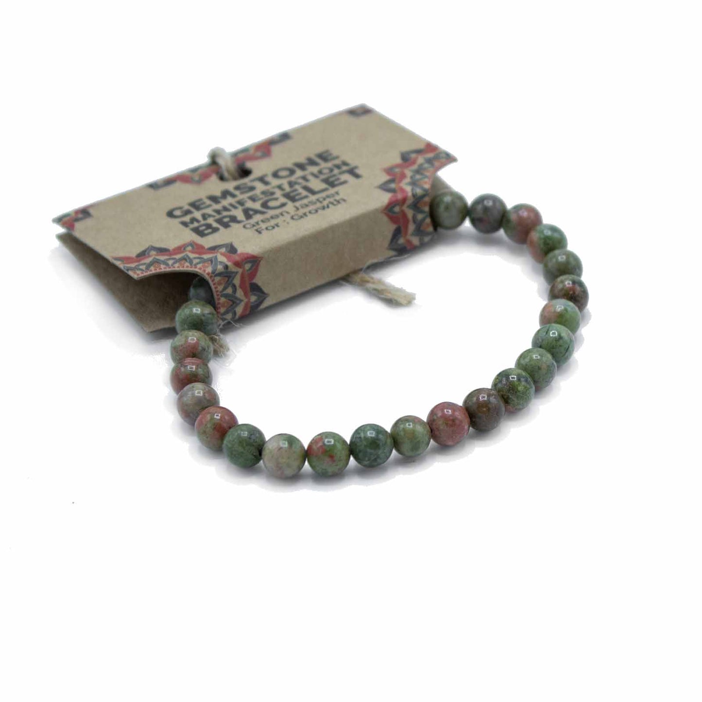 Gemstone Manifestation Bracelet - Unakite - Growth