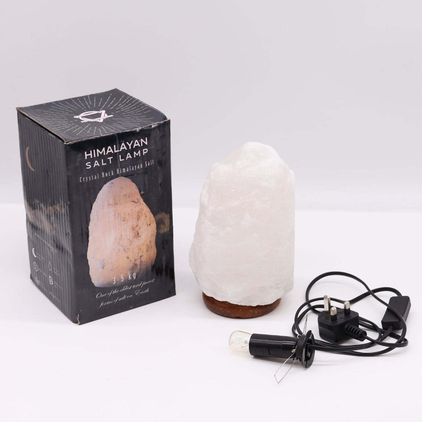 Crystal Rock Himalayan Salt Lamp - & Base 3-5kg