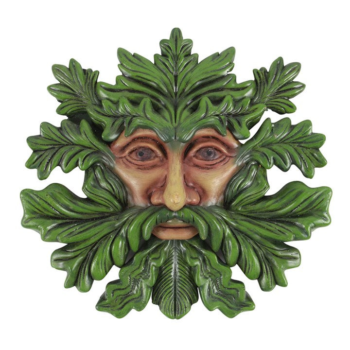 Green Man Resin Wall Plaque