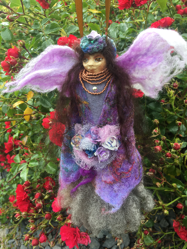 DILI, One of a Kind Welsh Fairy Art Doll Handmade Fantasy Figurine Mythical Creature Collectible