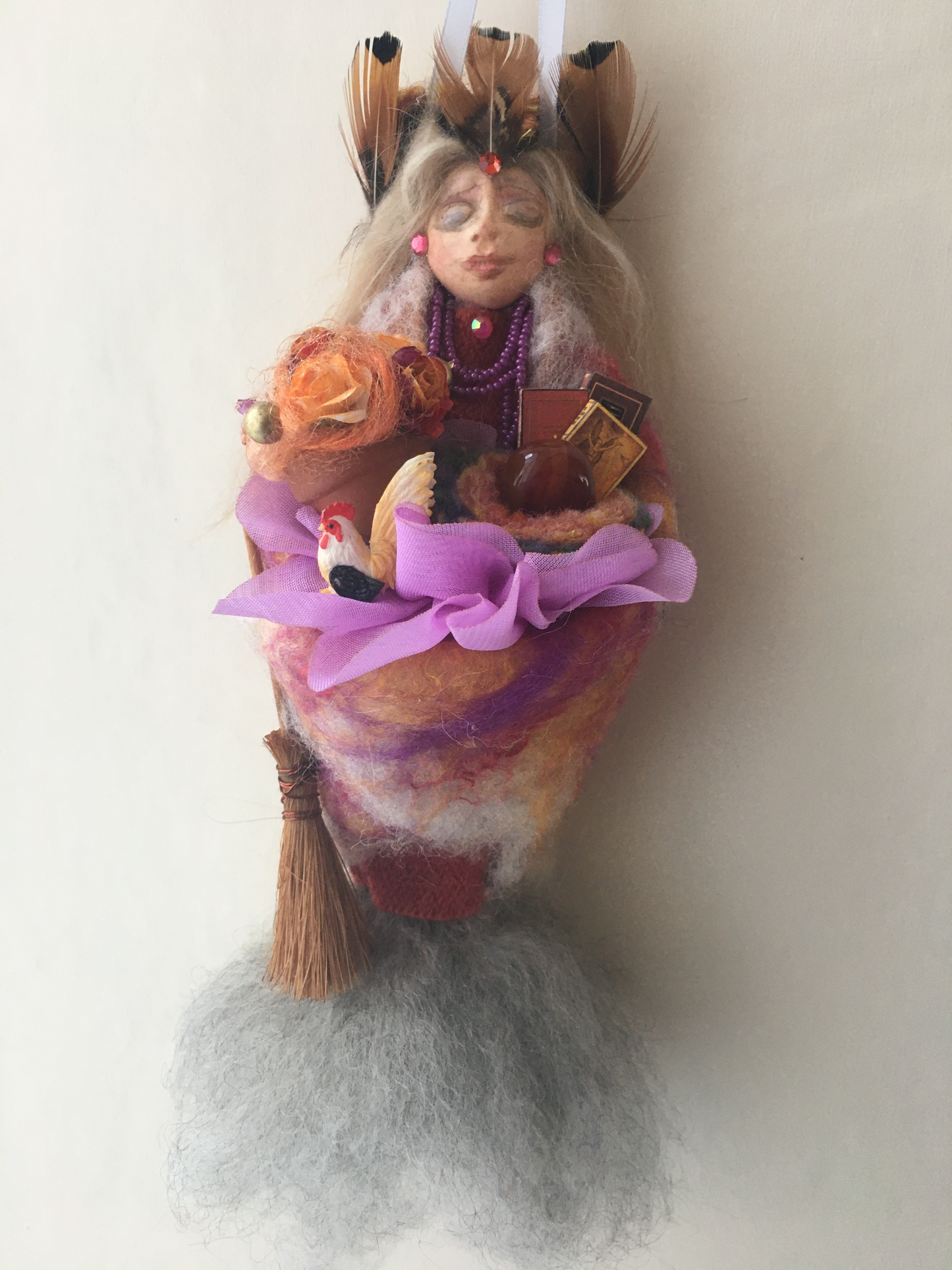 FFREYA, Handmade OOAK Welsh Flower Fairy Art Doll