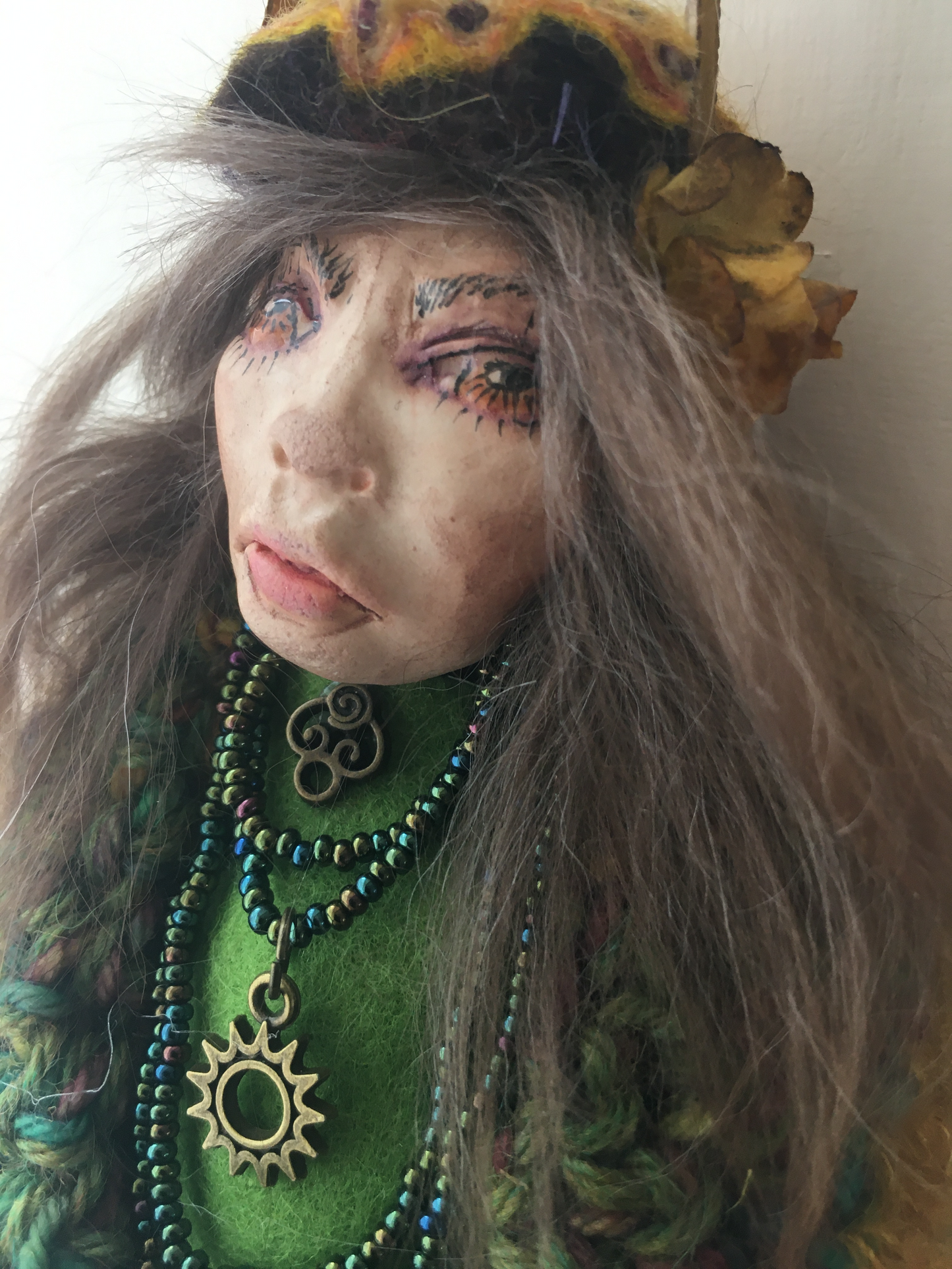 BERYL,  Handmade OOAK Welsh Fairy Witch Art Doll