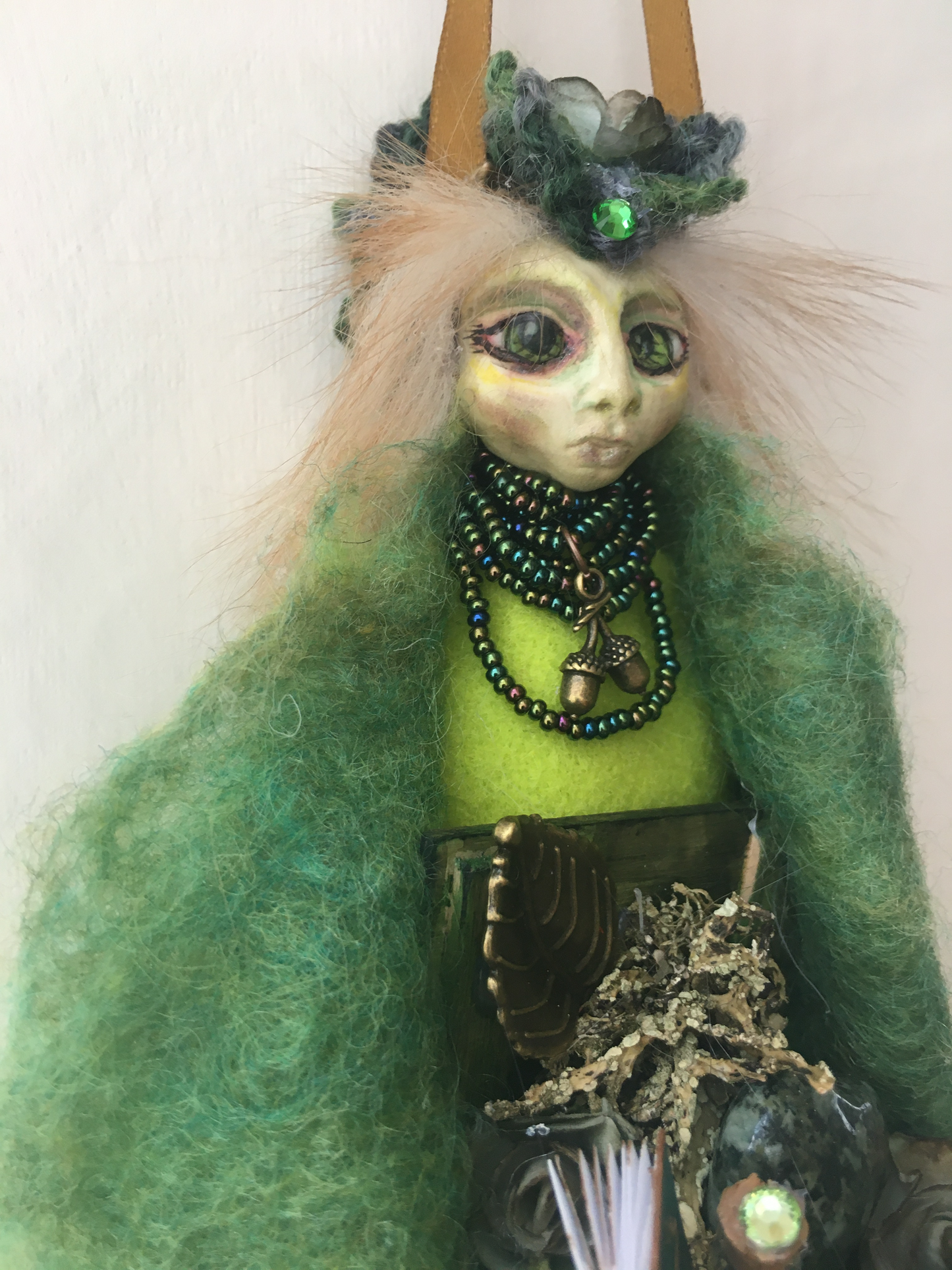 SAERON, One of a Kind Welsh Fairy Art Doll Handmade Warlock Witch Fantasy Wicca Altar Doll