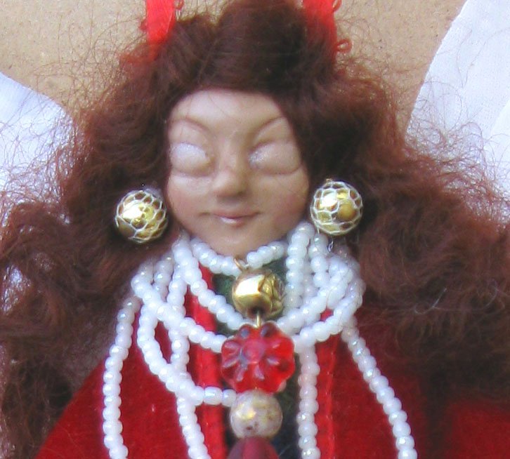 Thalia: Handmade OOAK Guardian Angel Christmas Angel Art Doll