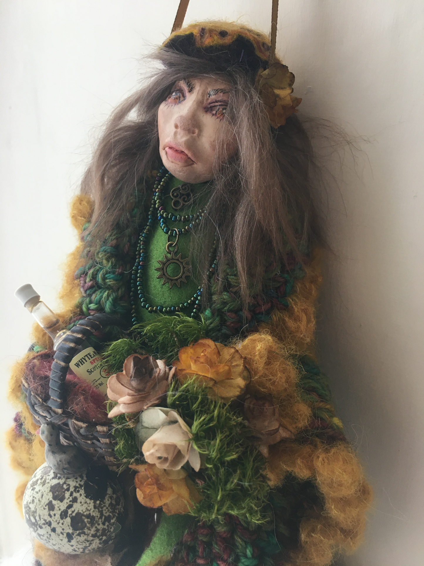 BERYL,  Handmade OOAK Welsh Fairy Witch Art Doll