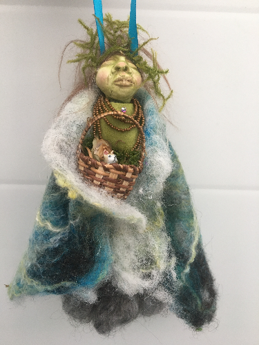 GARN, Handmade OOAK Welsh Elf Gnome Art Doll