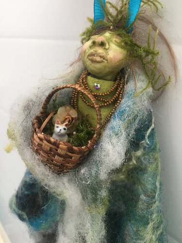 GARN, Handmade OOAK Welsh Elf Gnome Art Doll