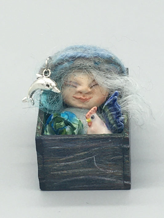 Handmade OOAK Fairy Baby Witch Changeling Art Doll