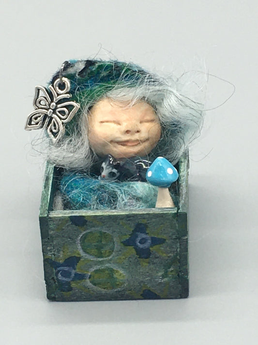 Handmade OOAK Fairy Baby Witch Changeling Art Doll