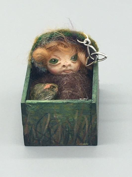 DAWNUS: Tiny Handmade OOAK Fairy Witch Changeling Baby Art Doll