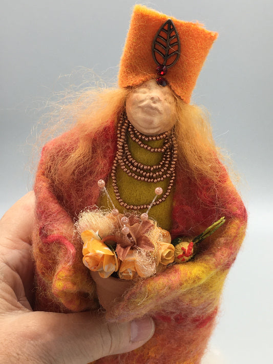 OOAK welsh fairy art doll fantasy collectible handmade doll art art