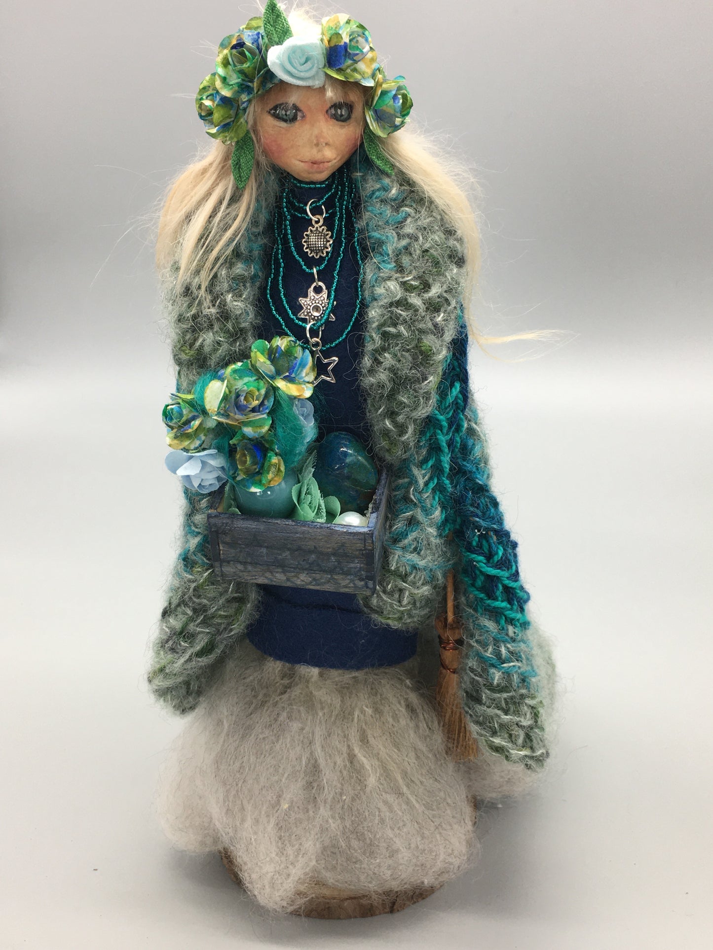 RHAEADR: Handmade OOAK Art Doll Welsh Fairy Fantasy