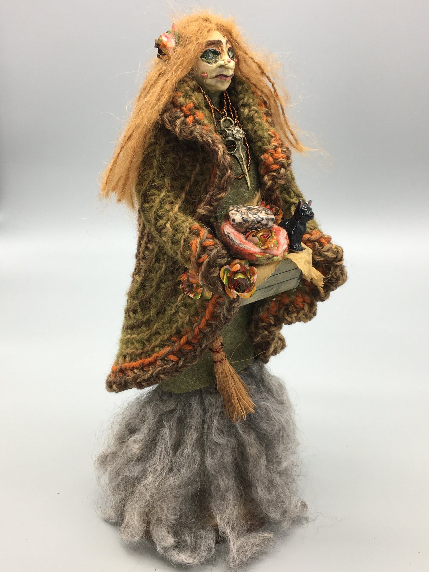 GWRACH: Wise Woman Fairy Witch Welsh Art Doll Handmade