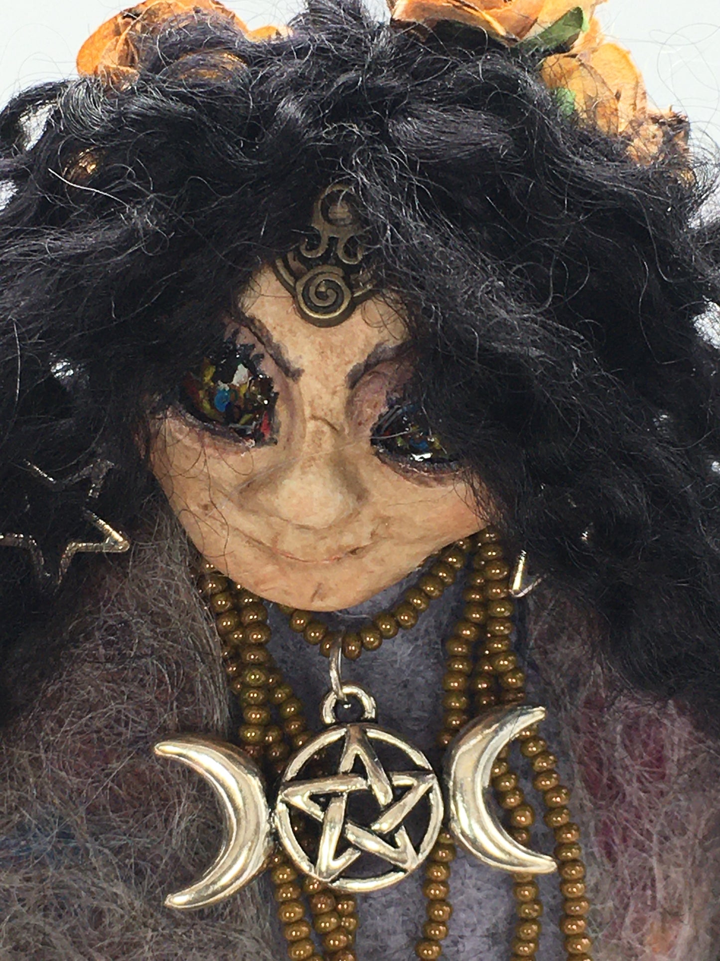 HUD A LLEDRITH: OOAK Handmade Welsh Witch Fairy Art Doll