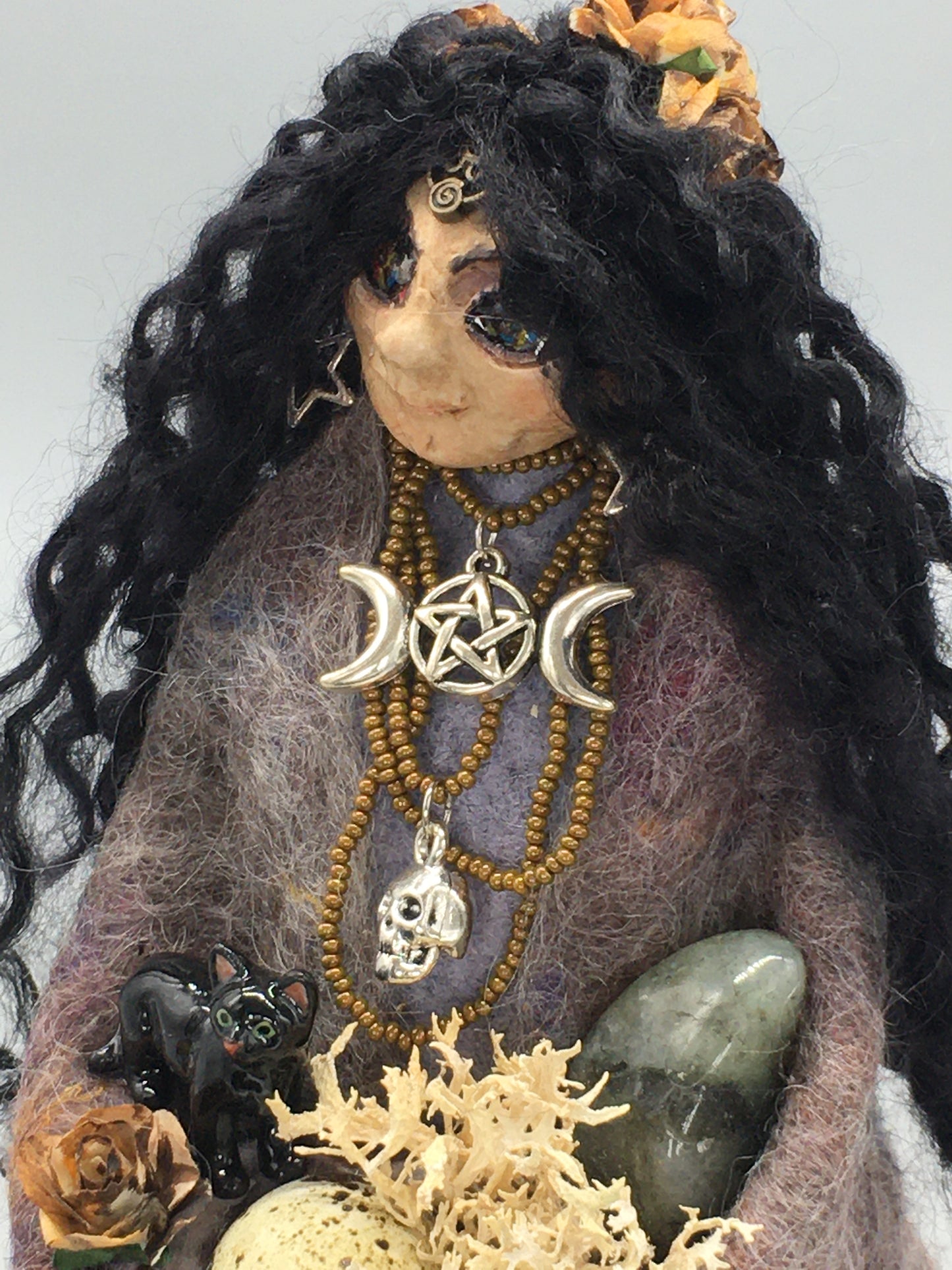 HUD A LLEDRITH: OOAK Handmade Welsh Witch Fairy Art Doll