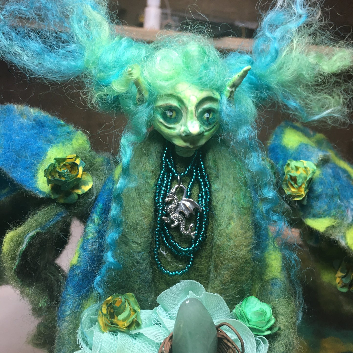 BROGA: Handmade OOAK Goblin Gnome Welsh Fairy Art Doll