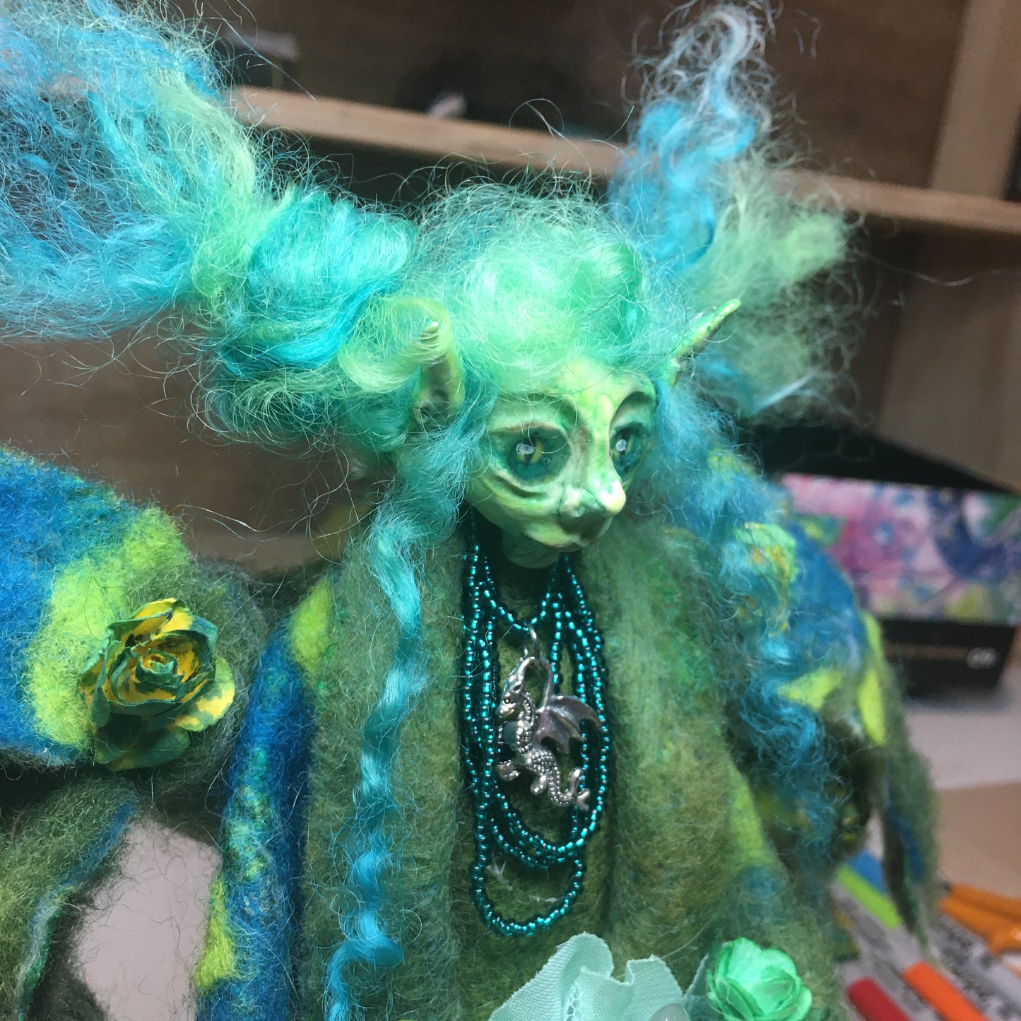 BROGA: Handmade OOAK Goblin Gnome Welsh Fairy Art Doll