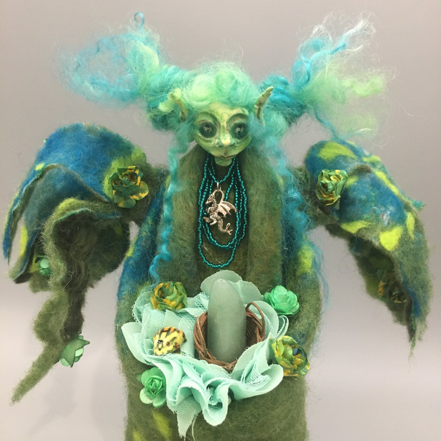 BROGA: Handmade OOAK Goblin Gnome Welsh Fairy Art Doll