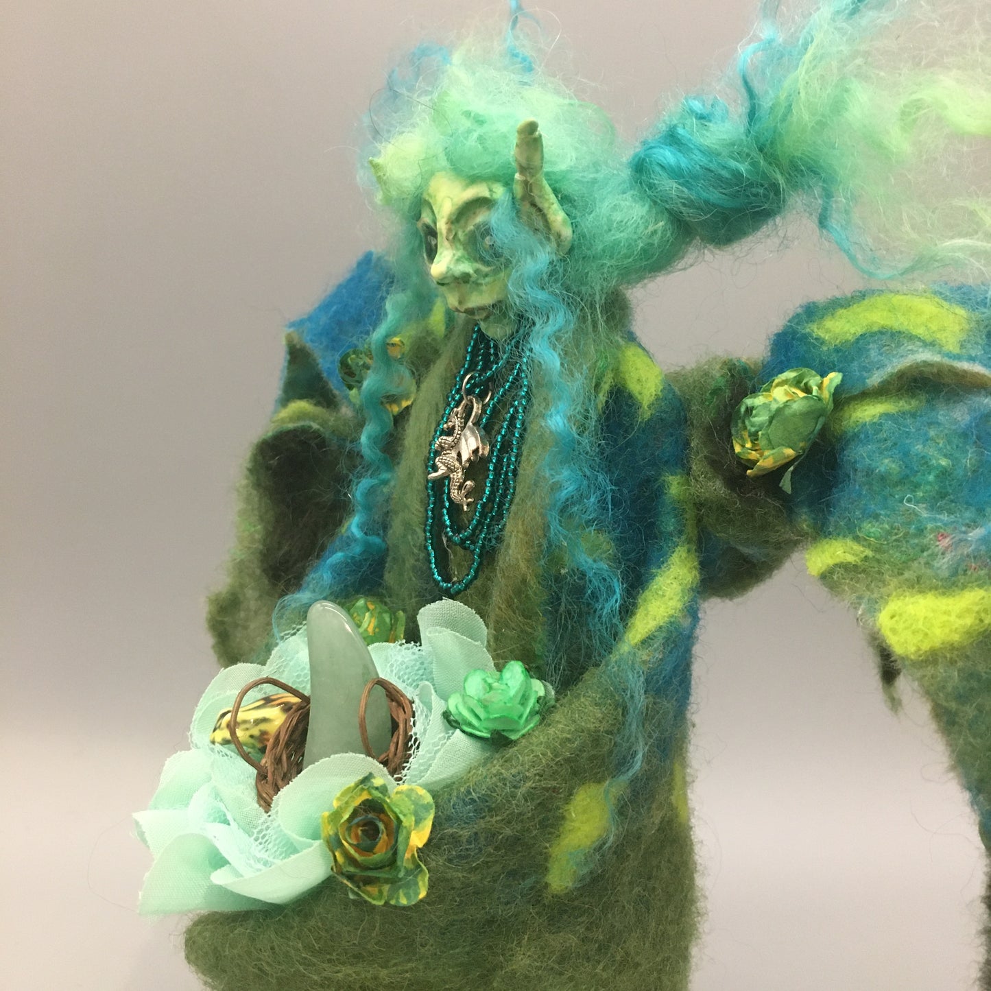 BROGA: Handmade OOAK Goblin Gnome Welsh Fairy Art Doll