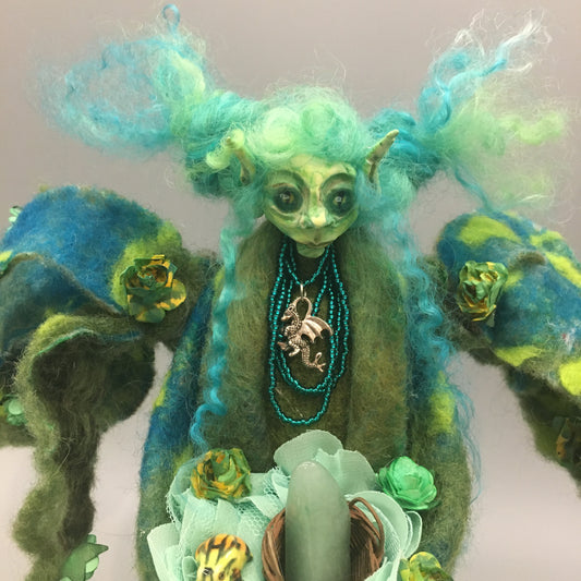 BROGA: Handmade OOAK Goblin Gnome Welsh Fairy Art Doll