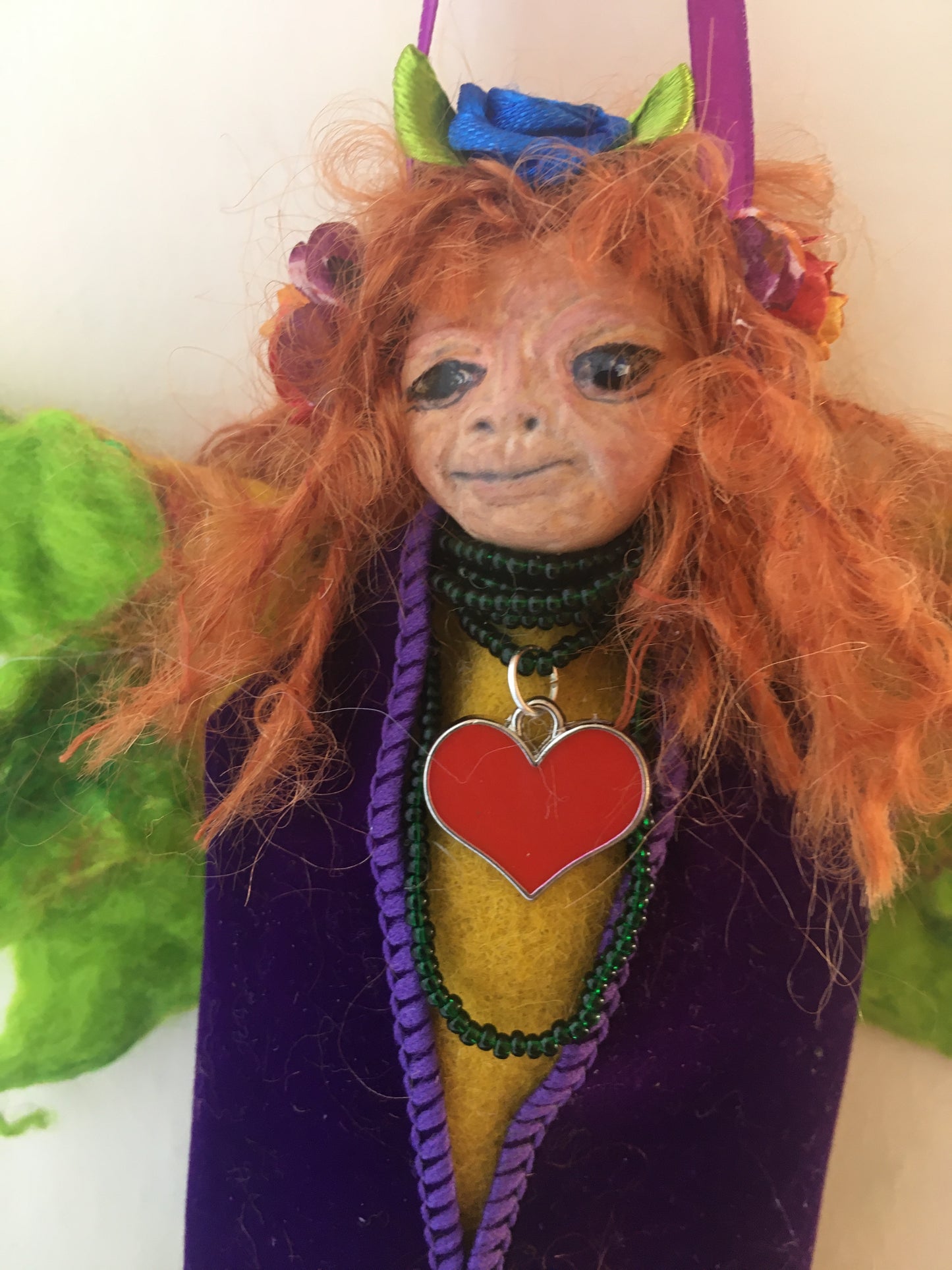 RAGNELL, Handmade OOAK Crone Witch *  Welsh Fairy Magick Art Doll