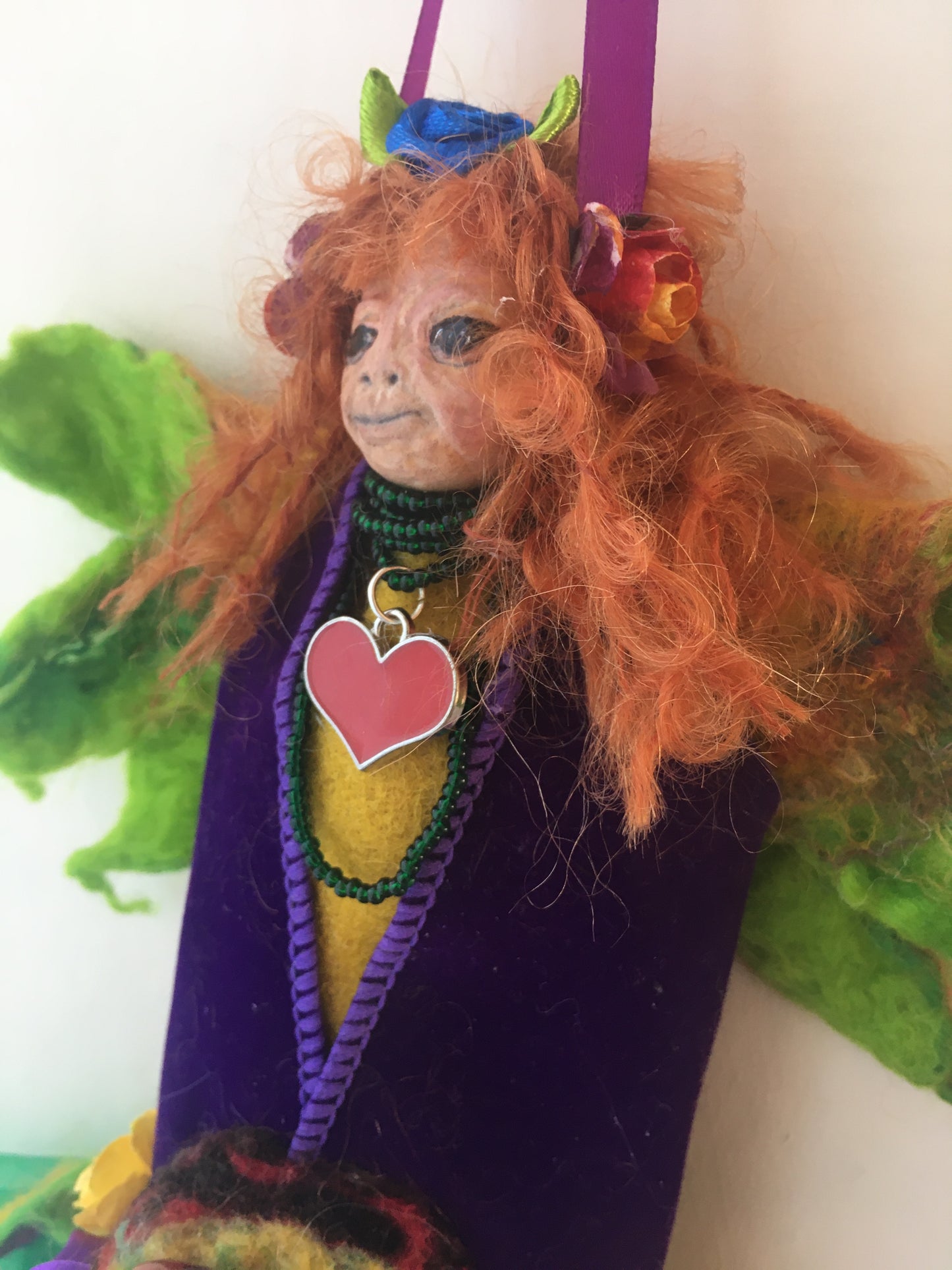 RAGNELL, Handmade OOAK Crone Witch *  Welsh Fairy Magick Art Doll