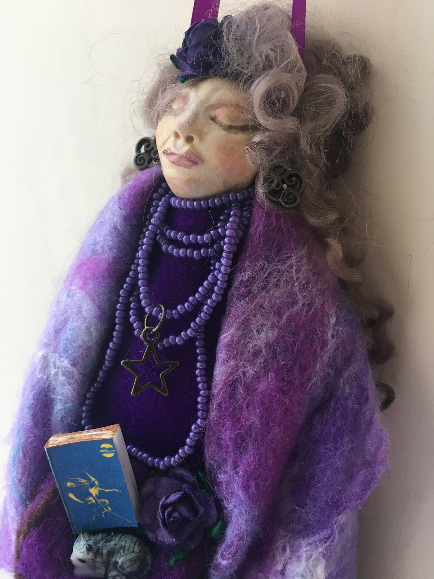 WENORA, Witch OOAK Welsh Fairy Art Doll Handmade Wise Woman Wicca Pagan Fantasy