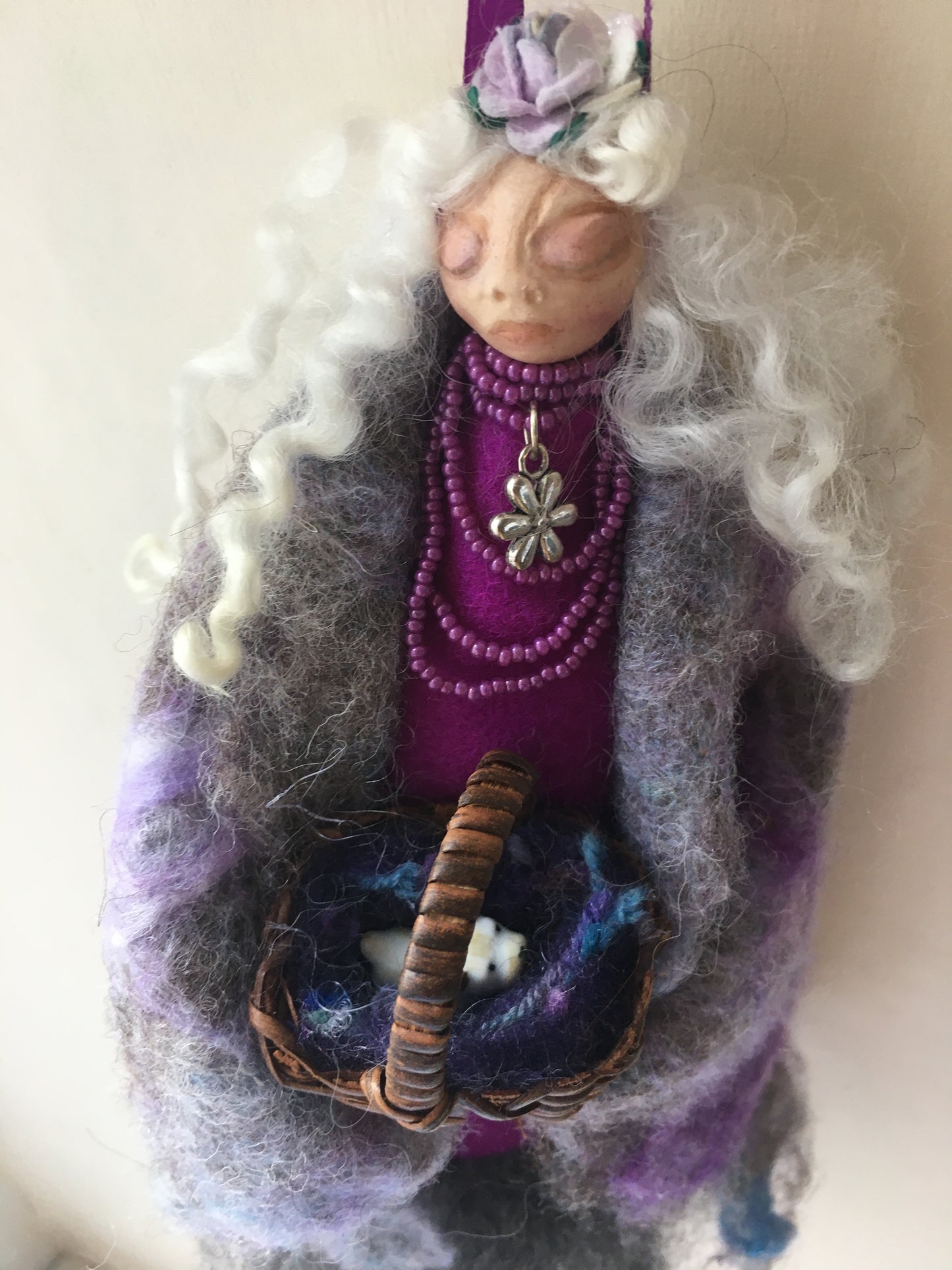 AELWEN, Handmade OOAK Welsh Fairy Art Doll