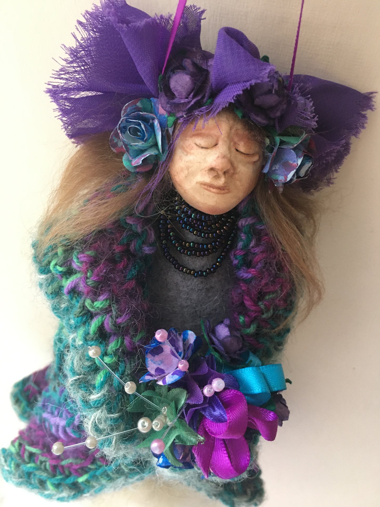 RHIELL, Handmade OOAK Welsh Fairy Art Doll