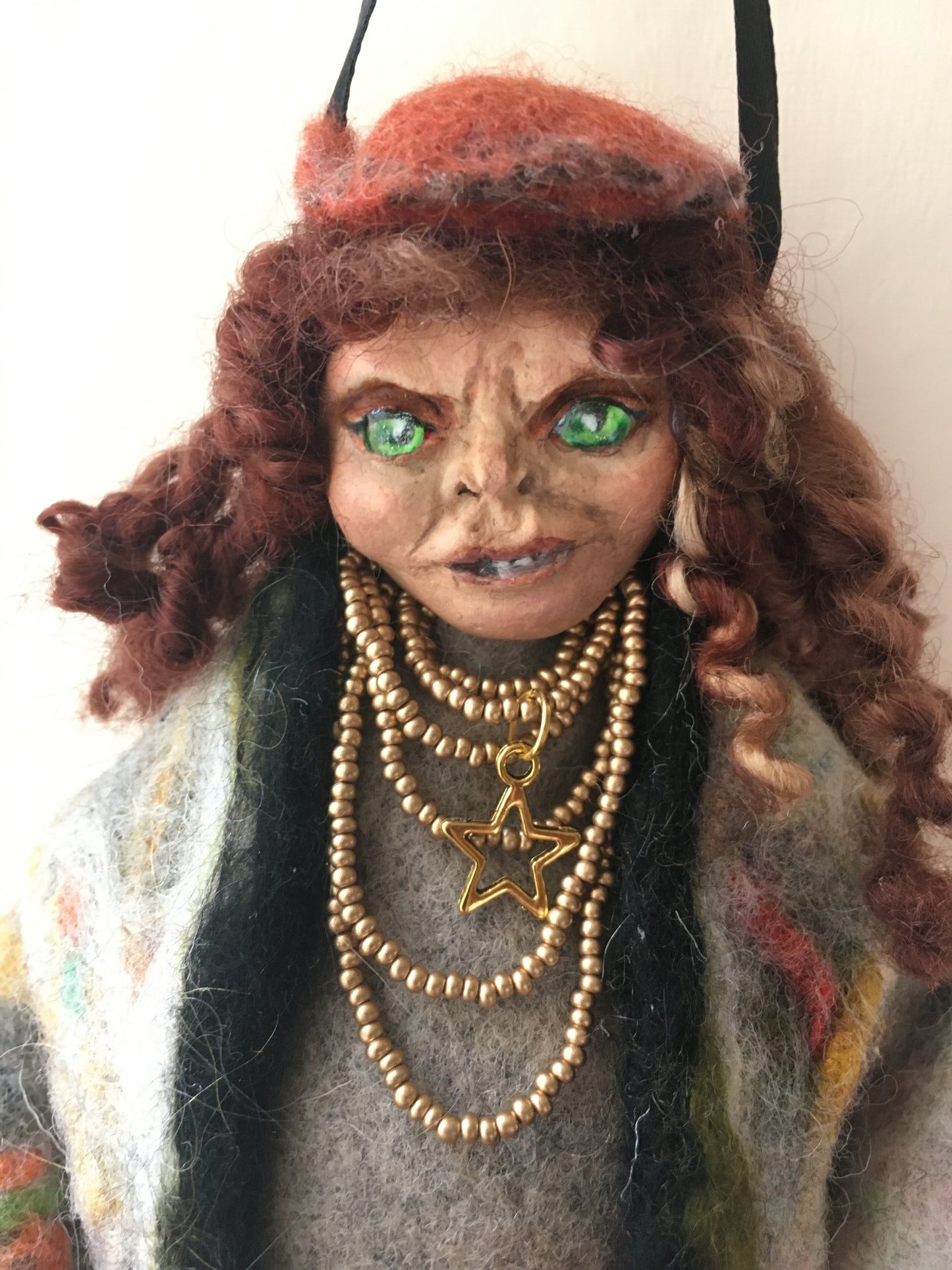 OOAK welsh fairy art doll fantasy collectible handmade doll witch art