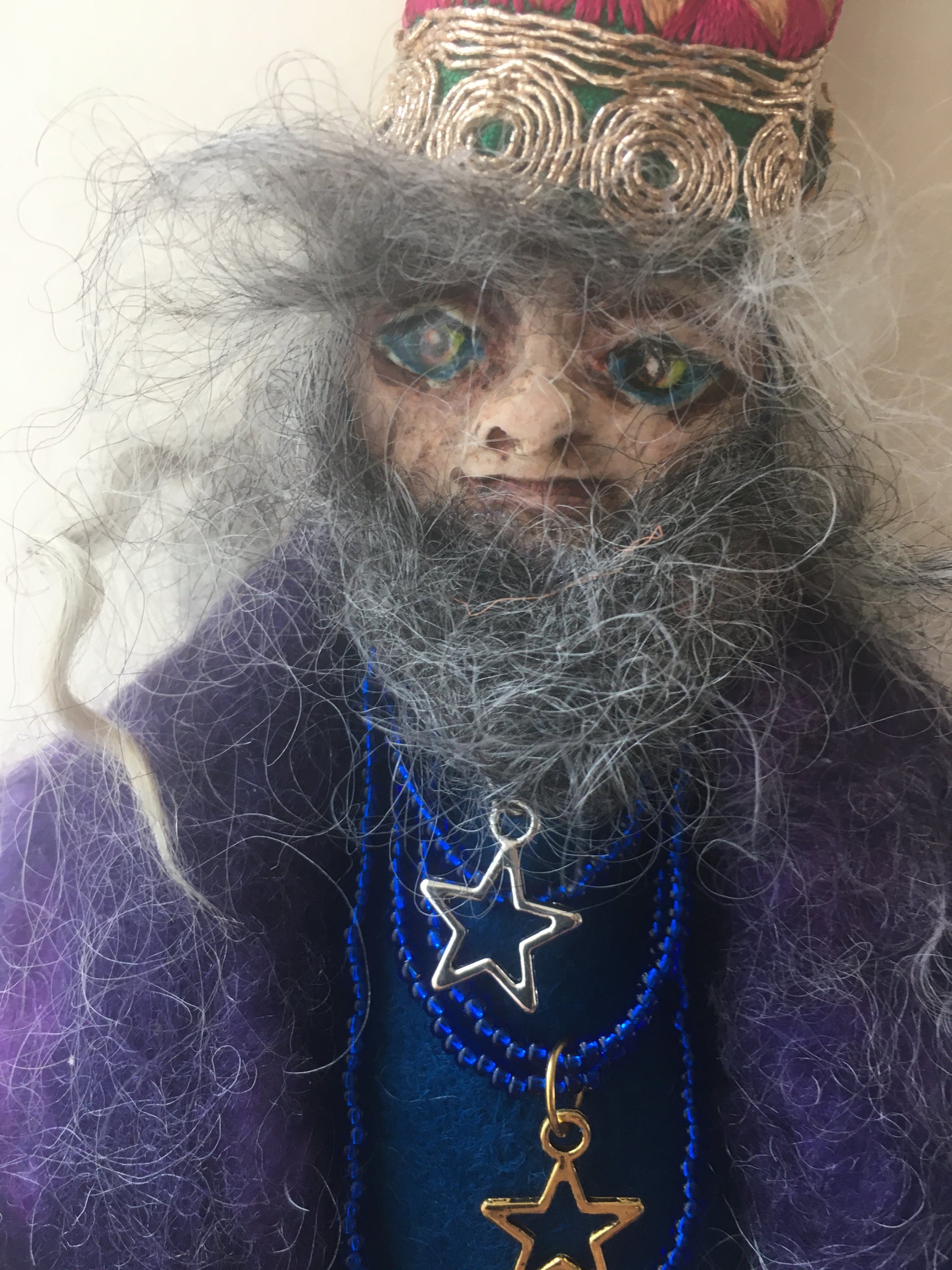 OOAK welsh fairy art doll fantasy collectible handmade doll art wizard doll art