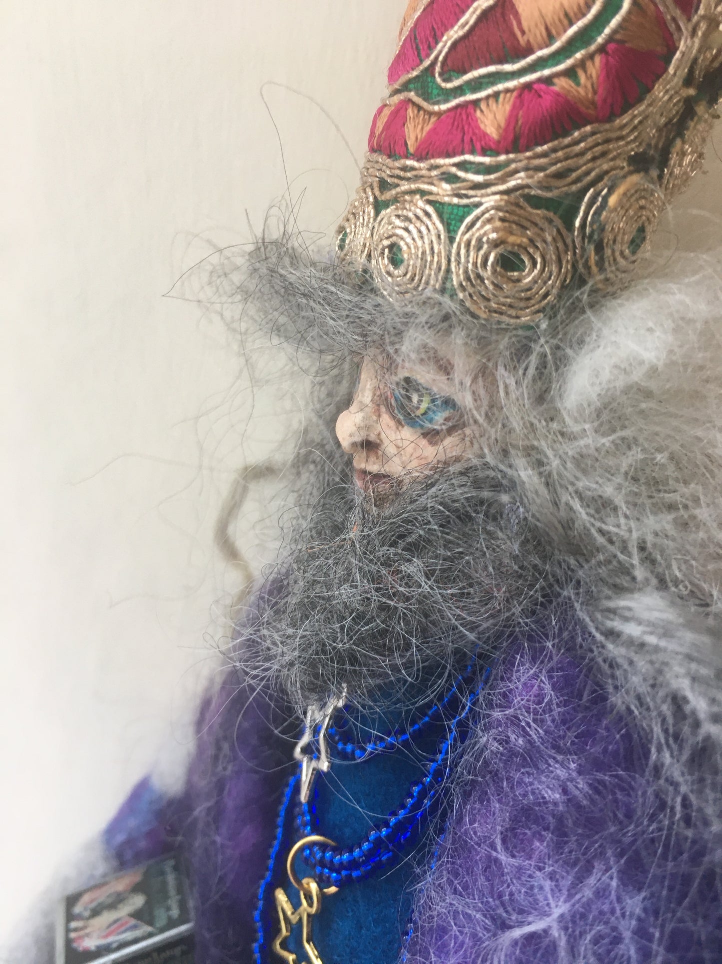 OOAK welsh fairy art doll fantasy collectible handmade doll art wizard doll art