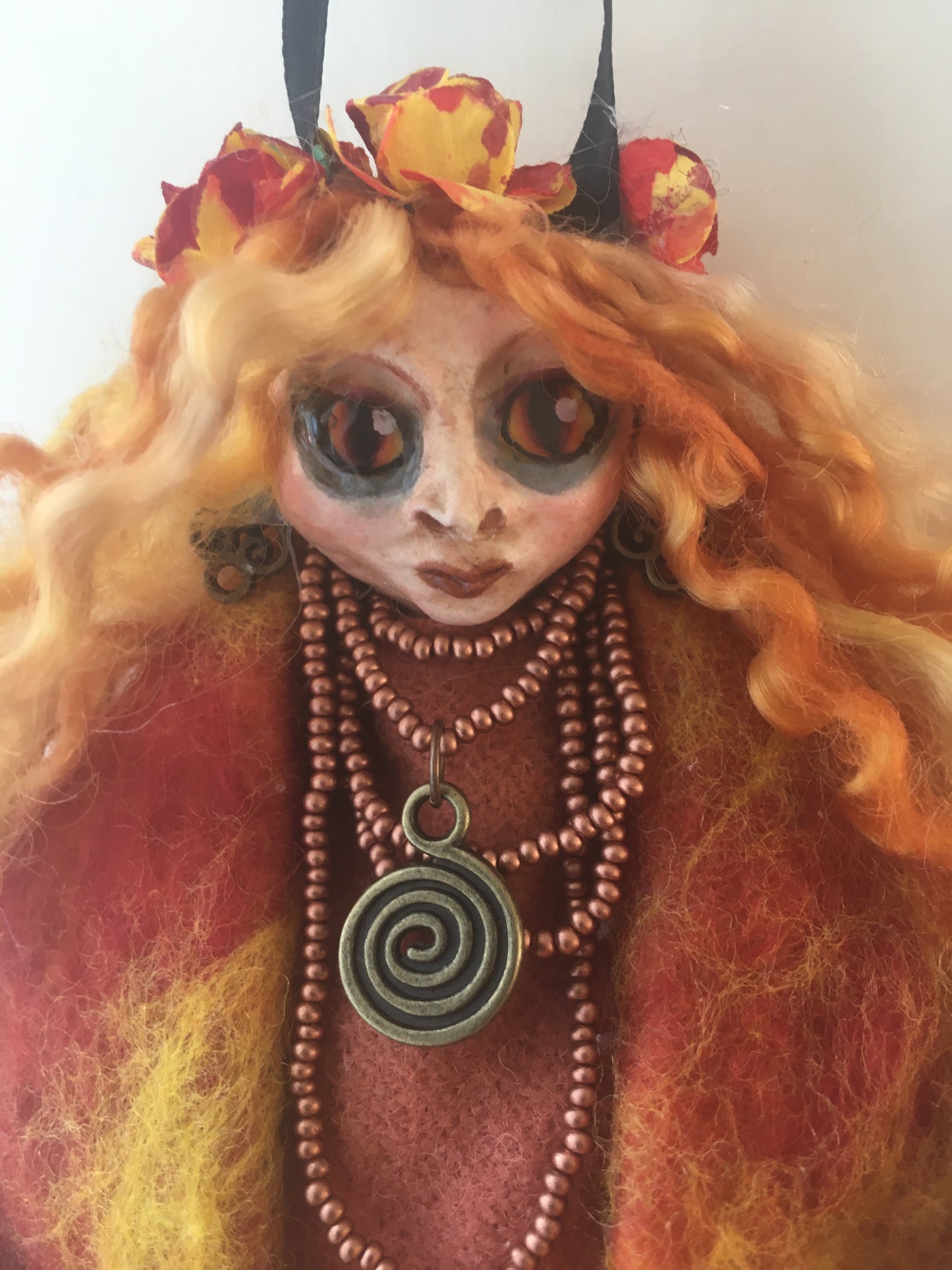 OOAK welsh fairy art doll fantasy collectible handmade doll art witch doll art