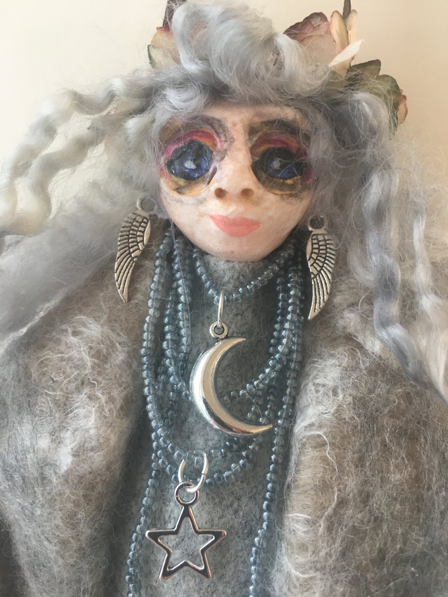 OOAK welsh fairy art doll fantasy collectible handmade doll witch art