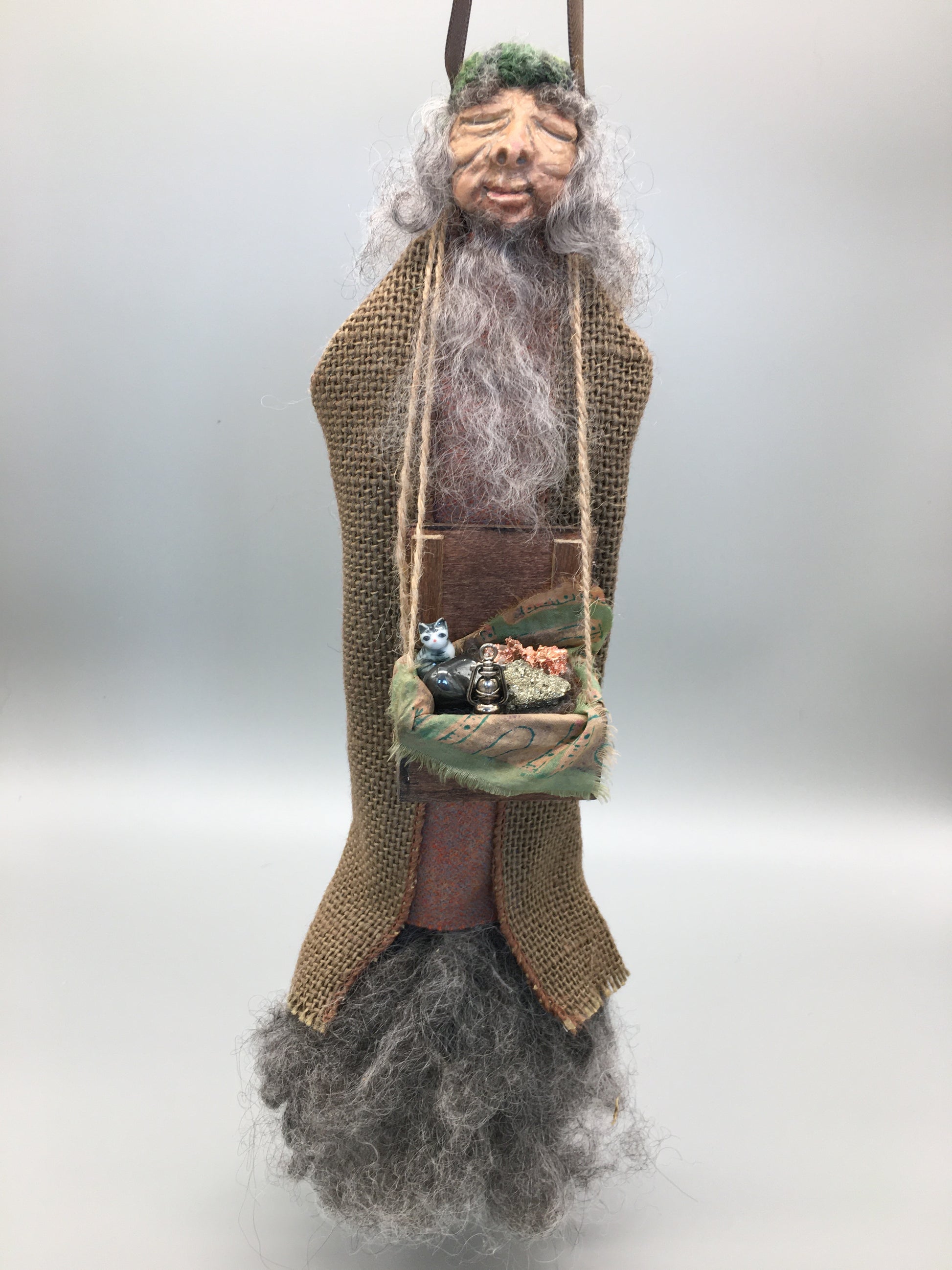 OOAK welsh fairy art doll fantasy collectible handmade doll art wizard doll art