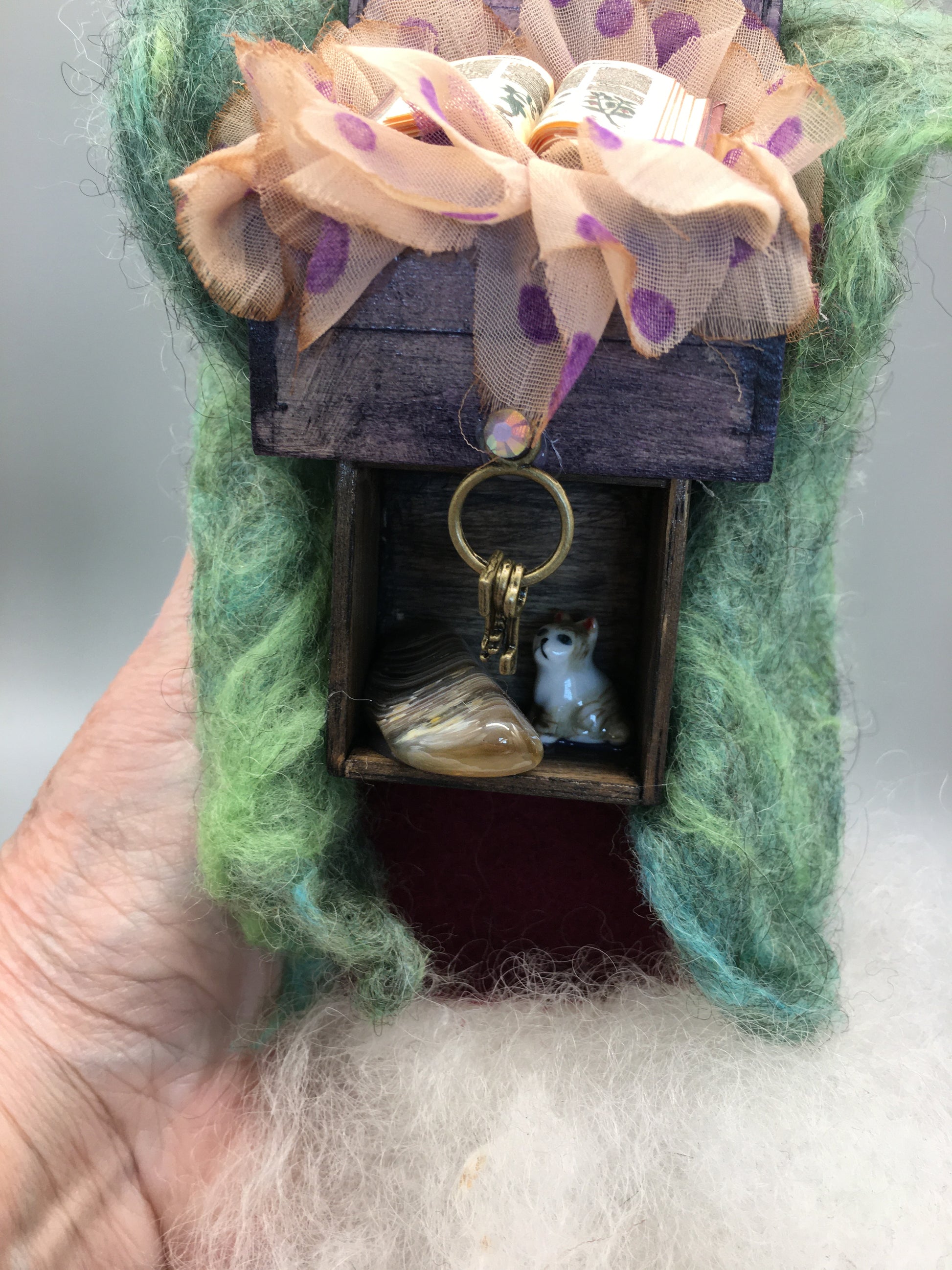 OOAK welsh fairy art doll fantasy collectible handmade doll art wizard doll art