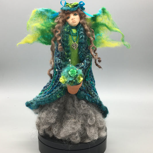 MARGED, Handmade OOAK Water Spirit Welsh Fairy Art Doll