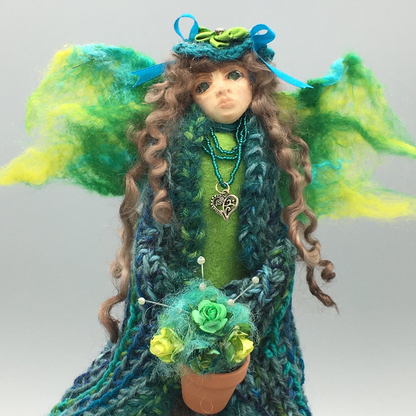 MARGED, Handmade OOAK Water Spirit Welsh Fairy Art Doll