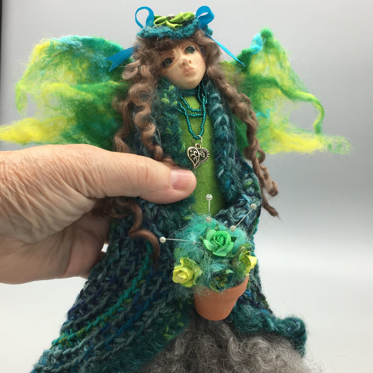 MARGED, Handmade OOAK Water Spirit Welsh Fairy Art Doll