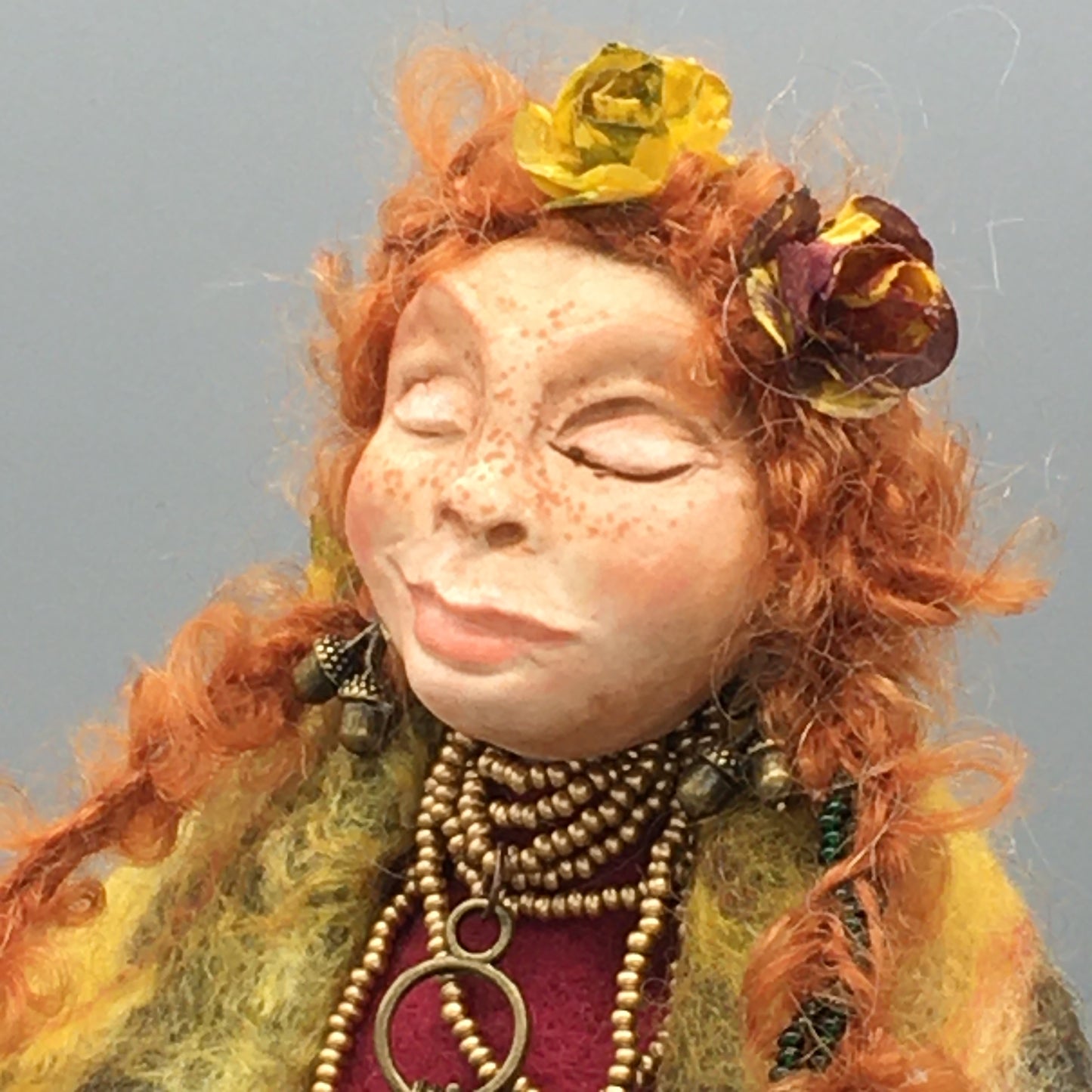 OOAK welsh fairy art doll fantasy collectible handmade doll art witch doll art