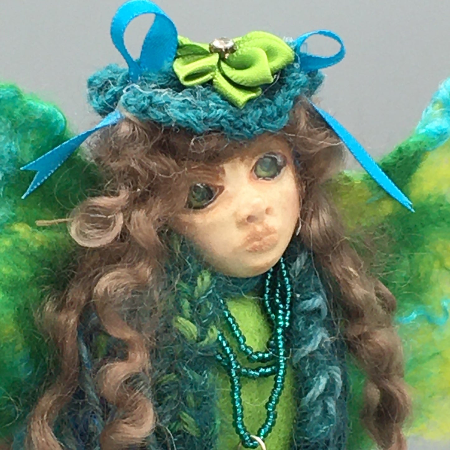 MARGED, Handmade OOAK Water Spirit Welsh Fairy Art Doll