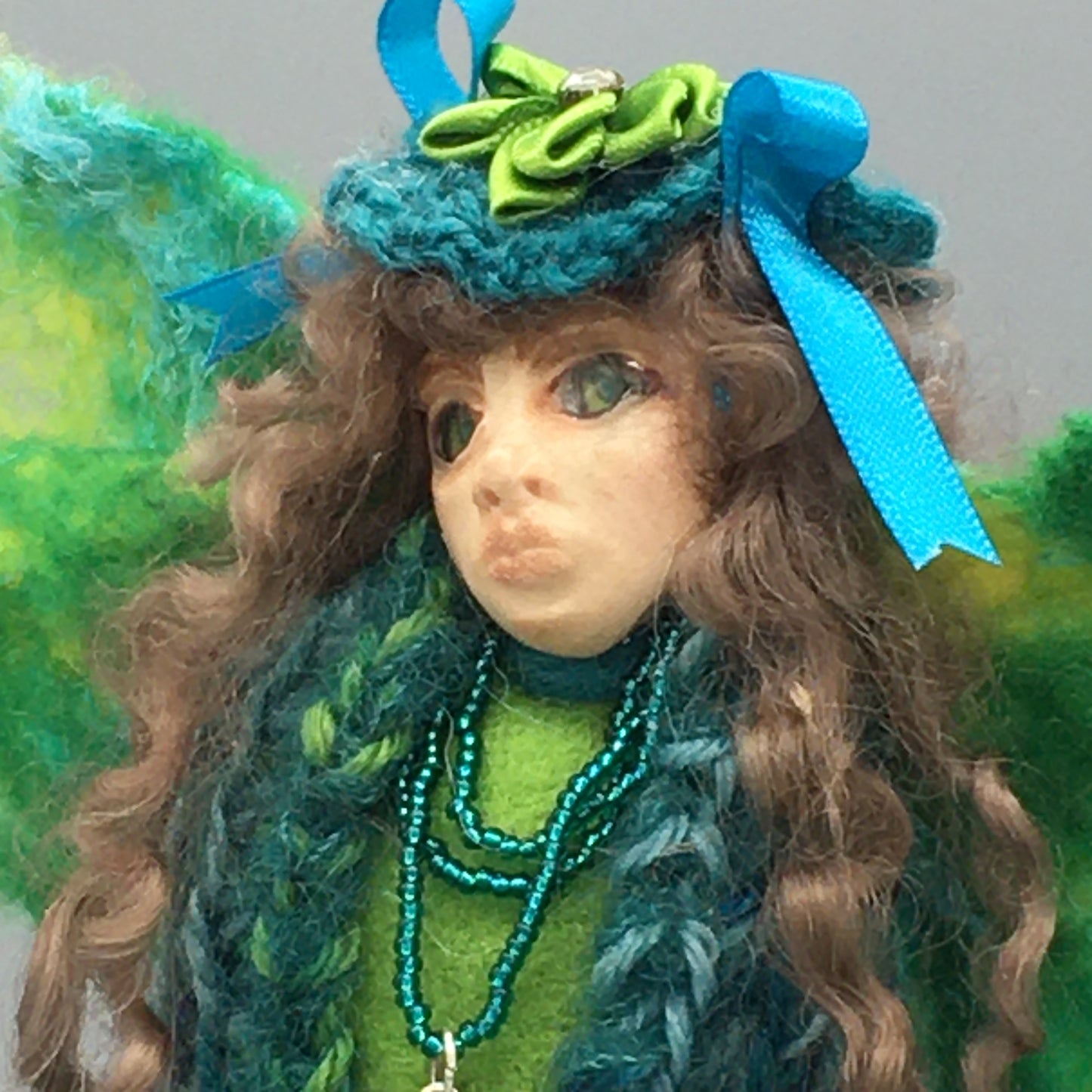 MARGED, Handmade OOAK Water Spirit Welsh Fairy Art Doll