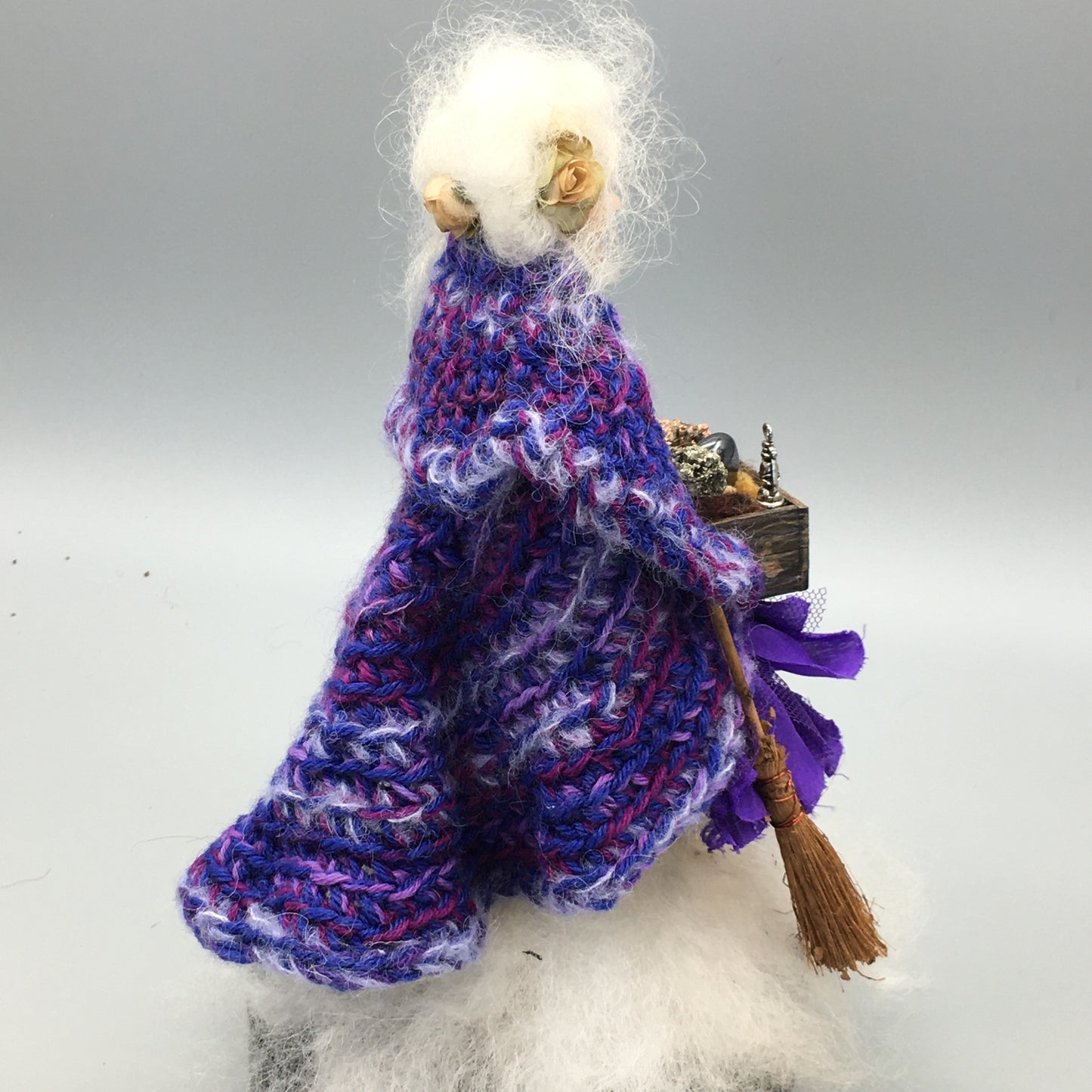 HUNYDD, Handmade OOAK Welsh Crone Fairy Art Doll