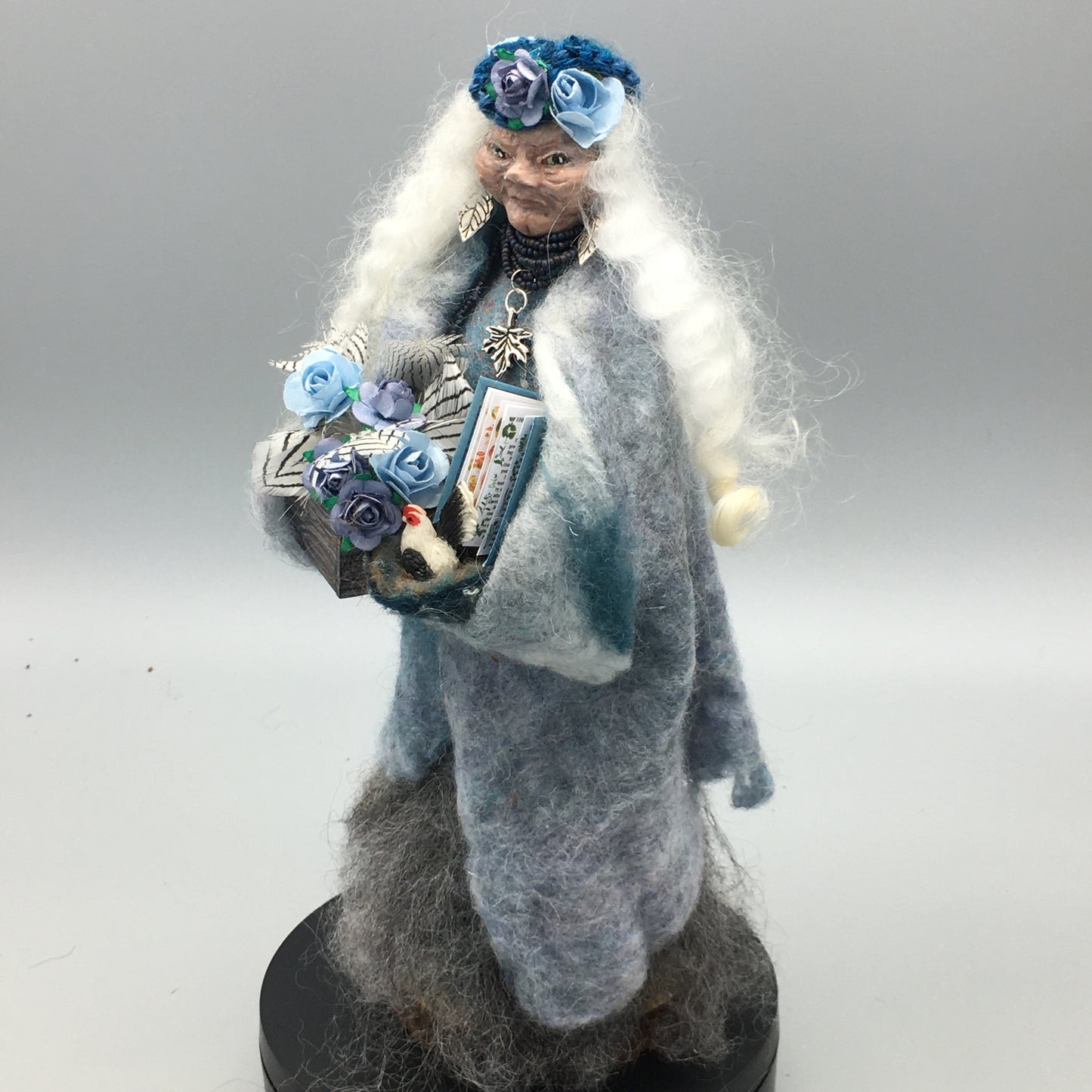 DEILWEN, Handmade Welsh Crone Fairy Witch Art Doll