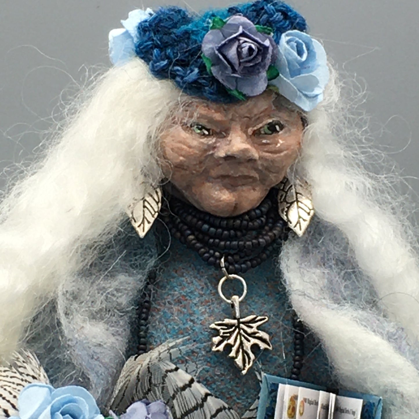 DEILWEN, Handmade Welsh Crone Fairy Witch Art Doll