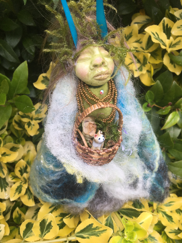 GARN, Handmade OOAK Welsh Elf Gnome Art Doll