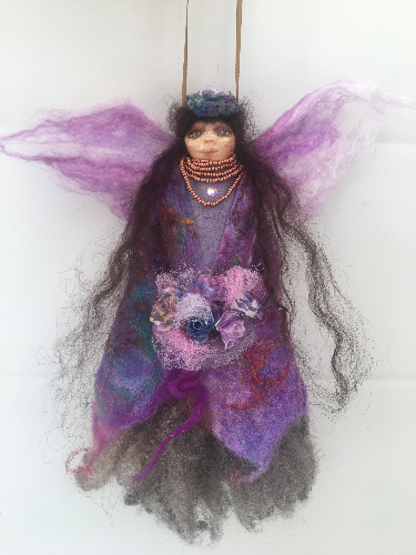 DILI, One of a Kind Welsh Fairy Art Doll Handmade Fantasy Figurine Mythical Creature Collectible