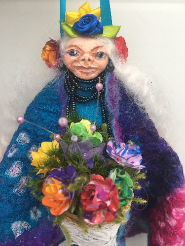 DAFINA, Handmade OOAK Rainbow Fantasy Welsh Fairy Art Doll